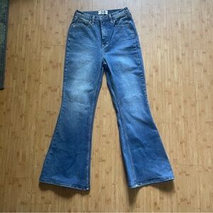 We The Free Classic Blue Flared Women Jeans